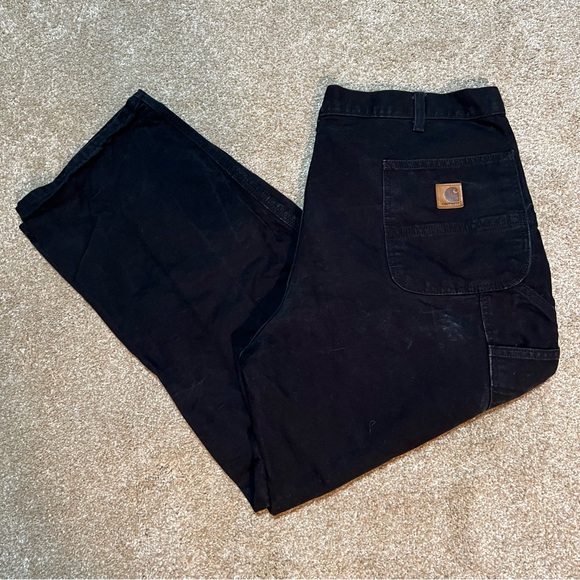 Carhartt Pants Faded Black Carhartt Carpenter Work Pants Poshmark